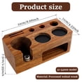 thumbnail image 2 of Wekvgz Espresso Tamping Station Wooden Coffee Tamper Station Base Professional 9 in 1 Espresso Tamping Holder Stable Espresso Organizer Station 51/54/58 mm for Espresso Coffee, 2 of 10