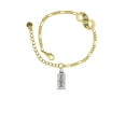 thumbnail image 2 of Delight Jewelry Silvertone Inspire Gold-tone Paw Infinity Link Chain Bracelet, 6"+2" Extender, 2 of 3