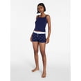 thumbnail image 2 of No Boundaries Cami and Boxer Shorts Sleep Set from our Cloud Core Collection, 2-Piece, Women's XXS-3X, 2 of 5