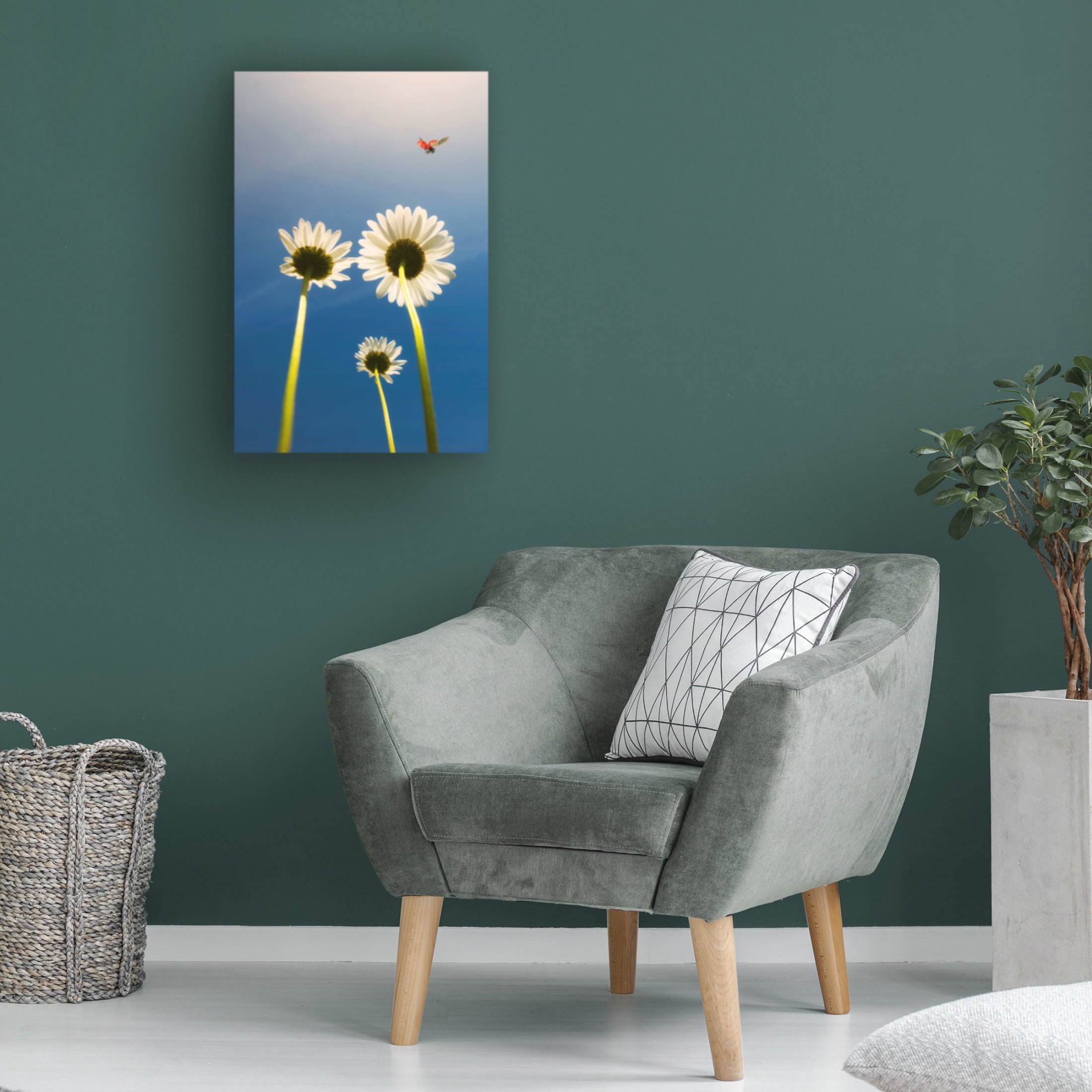 Canvas Wall Art - Jose C. Lobato 'Ladybug' Wall Art for Living Room, Bedroom, or Office D?cor by Trademark Fine Art - 12 x 19 Inches