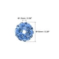 thumbnail image 2 of Unique Bargains Perles en Argile de Strass 10mm, Lot de 120 Perles Rondes en Argile Polymère Cristal, Bleu, 2 of 6