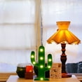 thumbnail image 4 of Bonita luz nocturna LED de cactus para habitación infantil, dormitorio, fiesta, jardín y decoración del hogar (verde)., 4 of 5