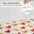 thumbnail image 6 of Kdxio Flower Chicken for Dish Drying Mat,24*18 inch Absorbent Dish Drainer Kitchen Counter,Large Size Dish Drying Pad for Countertops,Draining Racks, 6 of 9