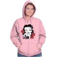thumbnail image 3 of Betty Boop Sassy Flirty Cartoon Zip Hoodie Sweatshirt Women Brisco Brands M, 3 of 6