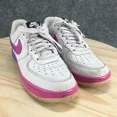 thumbnail image 3 of Ni&ke Sneakers Mens 8.5 Air Force 1 Low Hyper Grape Lace Up Leather CJ0524-002, 3 of 6