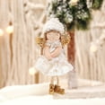 thumbnail image 4 of Christmas Decor, Christmas Angel Doll Decoration Christmas Tree Ornament Thanksgiving Birthday Year Fairy Family Party Children's Girl Toy Pendant Stained Glass Heart Window Hangings Beaded Curtains, 4 of 8