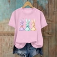 thumbnail image 6 of Otvok Women's Short Sleeve Easter Bunny Graphic T-Shirt Crew Neck Cute Summer Tops 2026 Casual Spring Fashion Clothes Loose Fit Soft Tee, 6 of 6