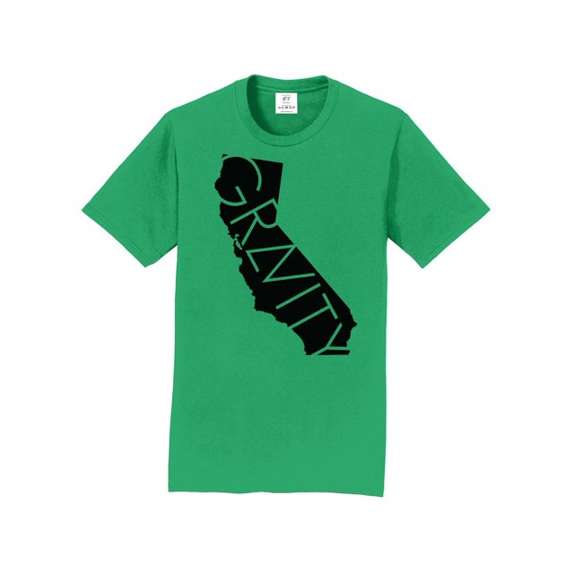 Gravity TradIng Cali Short-Sleeve T-Shirt - Athletic Kelly - Black Logo - Small