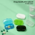 thumbnail image 3 of Hadanceo 2Pcs Pill Box Avoid Light Compartmentalized Transparent Dustproof Portable Carry-on Pill Dispenser Box Household Supplies Clear Black, 3 of 8