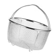 thumbnail image 1 of Stainless Steel Mesh Steaming Basket, Comfortable Handles Heat Resist Steaming Basket Versatile Cooking Accessory for Cooking Kitchen Rice Cooker Pressure Cooker Deep Fryer, 1 of 7