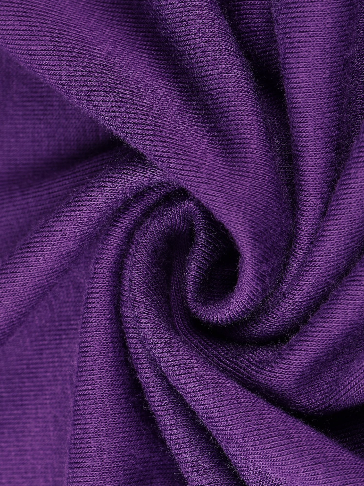 DARING DIVA Women's Plus Size Round Neck Pleated Tulip Sleeve Shirt Blouse 3X Purple