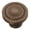 Dark Antique Copper, variant on 1-3/8" Dia. Mountain Lodge Knob - Black Iron