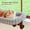 Dark Stained Wood w/ Gray Bed, variant on SnugCloud Cat Window Perch - Orthopedic Cat Hammock for Window Sill Window Seat for Pets