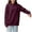 Wine2, variant on Jalioing Women's Hoodies Casual Basic Long Sleeve Drawstring Sweatshirts with Pocket Lightweight Solid Pullover Tops