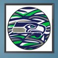 thumbnail image 1 of Cuadros Decorativos Pintura de diamante 5D DIY Taladro redondo completo Seattle Seahawks Kit abstracto (B7030) Wdftyju embutido en tela, 1 of 7