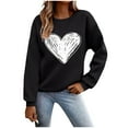 thumbnail image 2 of Wancir Womens Oversized Sweatshirts Graphic Print Long Sleeve Crewneck Lightweight Hoodies Thin Casual Loose Pullover Tops, 2 of 6