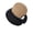Khaki black eaves, variant on Comfortable Hat With Sun Shielding Wide Brims Perfect For Beach And City