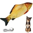 thumbnail image 1 of Juguete para perros con forma de pez flexible Compañero de juegos favorito de los gatos: este juguete realista con forma de pez flexible para gatos y perros está hecho de tela Oxford. El lig, 1 of 5