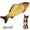 Carp, variant on SkyAuks Electric Floppy Fish Cat Toy, Moving Cat Kicker Fish Toy, 11" Realistic Flopping Fish Dog Toys, Plush Interactive Cat Toys for Indoor Cats, Wiggle Fish Dog Toys