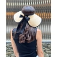 thumbnail image 5 of Sun Visors for Women Wide Brim Straw Hat Ponytail Open Top Packable Sun Hat Women Foldable Beach Hats for Women Summer Travel UV Protection, 5 of 18
