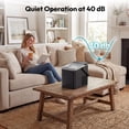 thumbnail image 3 of EUHOMY Countertop Ice Maker with Handle, 26 lbs/Day Portable Ice Machine, 9 Bullet Cubes in 6 Minutes, 2 Ice Sizes, Self-Cleaning, 1.1L Water Tank, Black, 3 of 10