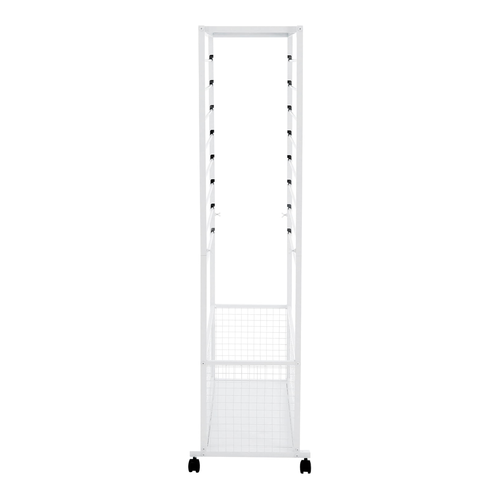 16-layer Ribbon Rack with 4 Lockable Universal Wheels Iron Ribbon Organizer Rack Ribbon Storage Holder