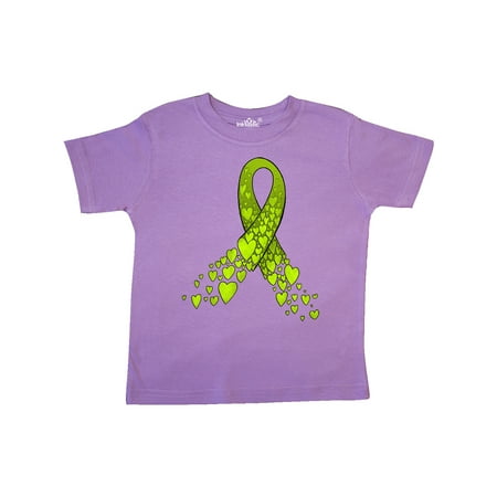 

Inktastic Lymphoma Awareness Lime Ribbon Made of Hearts Gift Toddler Boy or Toddler Girl T-Shirt