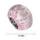 thumbnail image 3 of Gorro reversible de satén de seda para dormir, gorro de satén de seda con botón adaptable, gorro de dormir de doble capa a la moda., 3 of 6