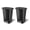 Rectangular 20 Gallon, variant on 20 Gallon Trash Can - Step On Kitchen Waste Bin with Lid & Bag Rings, Plastic Rectangle Indoor Garbage Container for Home & Office, Black