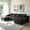 Grey, variant on Cloud Sectional Sofa 133 Inch U-Shape Chaise with Side Pockets and Cup Holder Modular Couch for Living Room Bedroom No Assembly, Grey