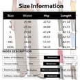 thumbnail image 3 of Linen Pants Women Summer Cotton Linen Stretch Palazzo Slacks Flowy Wide Leg Loose Beach Trouser with Pockets, 3 of 4