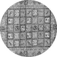 thumbnail image 1 of Ahgly Company Indoor Round Abstract Gray Modern Area Rugs, 7' Round, 1 of 4