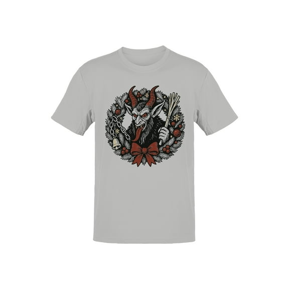 Krampus Wreath Holiday Design Men's T-shirt
