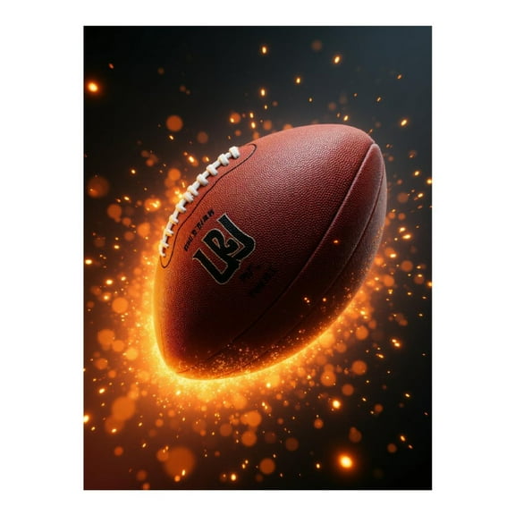 Diamond Art Kits for Adults - 5d American Football Glowing Sparks Diamond Painting for Adults, Diamond Art for Adults Beginners, Diamond Painting Kits for Adults for Home Wall Decor