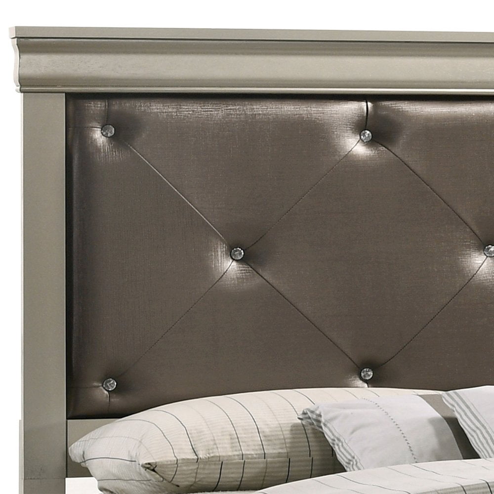 Glory Furniture Lorana Queen Bed in Champagne Color