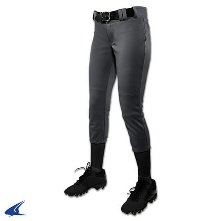 Girls Stinger Softball - Champro Tournament Girls Softball Pant, Graphite Large