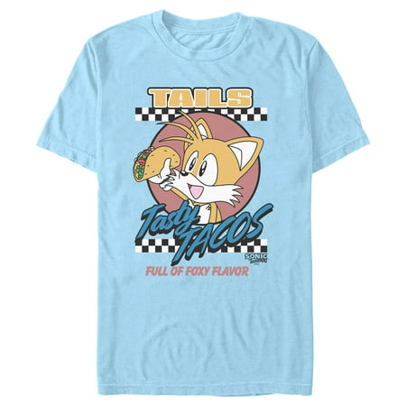 Men s Sonic the Hedgehog Tails Tasty Tacos Graphic T-Shirt Men s Sonic the Hedgehog Tails Tasty Tacos Graphic T-Shirt