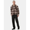 thumbnail image 2 of No Boundaries Men's & Big Men's Boxy Fit Flannel Shirt, Sizes XS-3XL, 2 of 5
