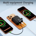 thumbnail image 3 of CATGOOD Magnetic Portable Charger, 10,000mAh Wireless Power Bank with USB-C Cable, Magnetic Battery Pack for iPhone 17/16/15/14/13/12 Series (Black), 3 of 10