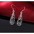 thumbnail image 3 of 925 Sterling Silver Filigree Teardrop Earrings, 3 of 3