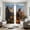 A, variant on WLAGOOD Printed Light Blocking Curtain Retractable Roller Blind Drill Free Suction Cup Mount Thermal Insulation Privacy Shade for Dorm Home Bedroom Bathroom Kitchen Office Skylight Car