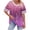 Purple, variant on Bixock Maternity Tops Plus Size V Neck Short Sleeve Loose Pregnancy Blouse Casual Maternity Shirt Summer Maternity Clothes