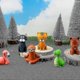 thumbnail image 4 of 6 Pieces Nurse Flashlight Pediatric Nurse Flashlight Keychain Animal Flashlight Puppy Keychain Tiger Flamingo Sloth Dinosaur Cat Flashlight Keychain P, 4 of 5