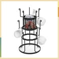 thumbnail image 1 of 3 Tier Mug Tree Organizer Stand Cup Tree Holds up to 15 Mugsfor Kitchen Pantry, Black, 1 of 8