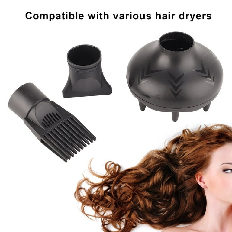LEEYNEER Pack Professional Plastic Hair Dryer Nozzle Diffuser - Main Image