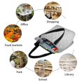thumbnail image 5 of KLL Tote Bag for Women Silver Mosaic Print Shopping Grocery Reusable Bags for Office School Shopping Travel, 5 of 6
