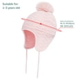 thumbnail image 2 of Gorro De Invierno Para Bebé, Conjunto De Guantes Y Bufanda, Gorro Tejido Con Forro Polar, Gorro Grueso Suave Y Cálido Para Niños De 1 A 3 Años, Niños Y Niñas 3 Uds Vogacara AP007787-03, 2 of 6