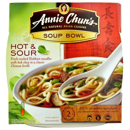 (3 Pack) Annie Chun's Soup Bowl Hot & Sour, 5.7 (Best Hot Sour Soup)