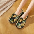 thumbnail image 5 of KLL Sunflowers And Bird Slippers for Women Men House Slip on Indoor Outdoor Bedroom Furry Fleece Lined Ladies Comfy Anti-Skid Rubber Hard Sole-Large, 5 of 8