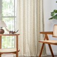 thumbnail image 4 of jinchan Rideaux Boho en Lin pour Salon, Voilages Semi-Transparents pour Chambre, 84 Pouces de Long, Rideaux de Style Ferme à Motif Chevrons,, 4 of 10